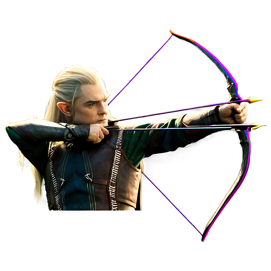 Legolas Aiming Arrow Png 06242024 PNG image