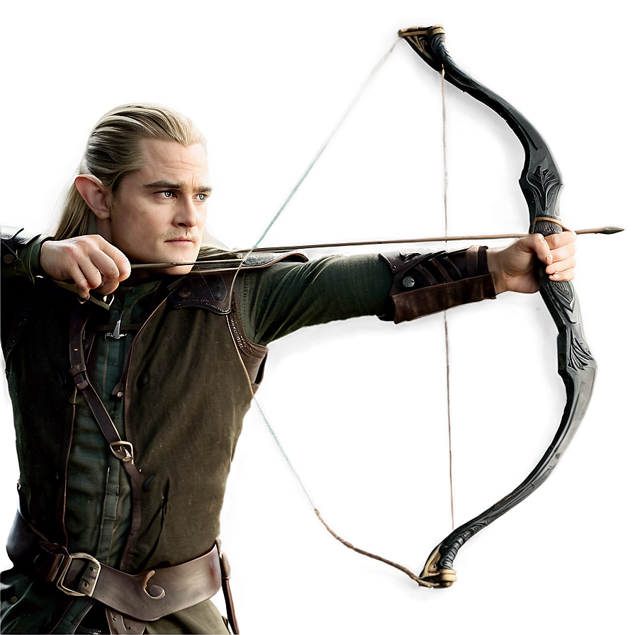 Legolas Shooting Arrow Scene Png 06242024 PNG image