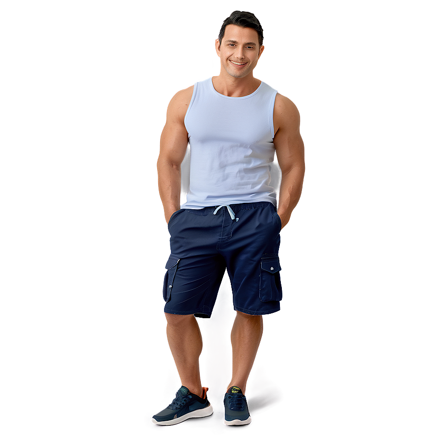 Leisure Cargo Shorts Png 06282024 PNG image