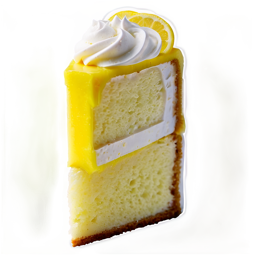 Lemon Cake Slice Png Frd PNG image