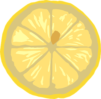 Lemon Slice Illustration PNG image