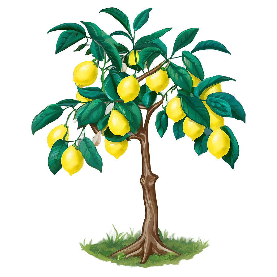 Lemon Tree Line Art Png 50 PNG image