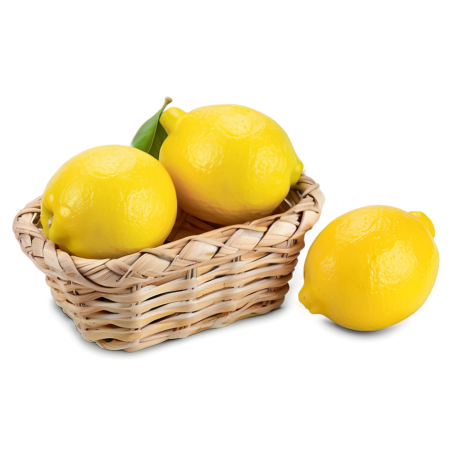 Lemons Basket Png Cry PNG image