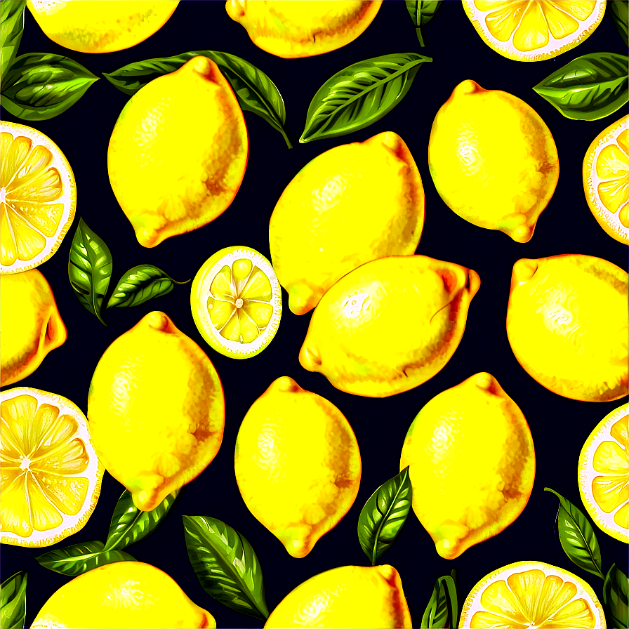 Lemons Fabric Png Boo19 PNG image