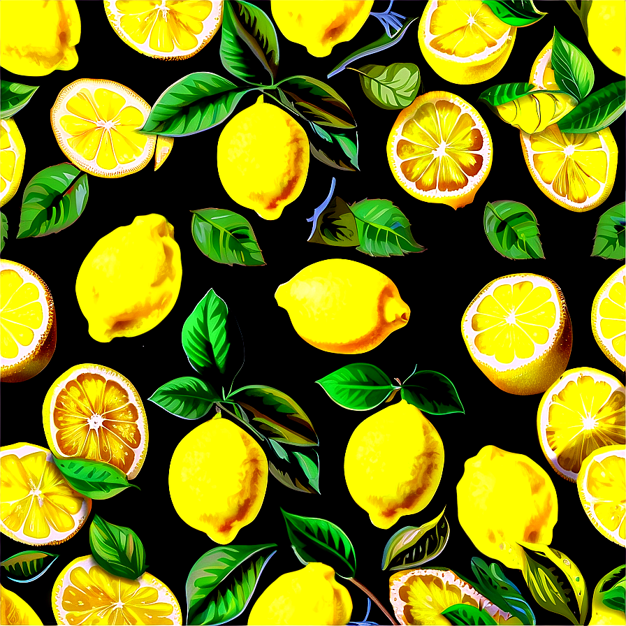 Lemons Fabric Png Hvf93 PNG image