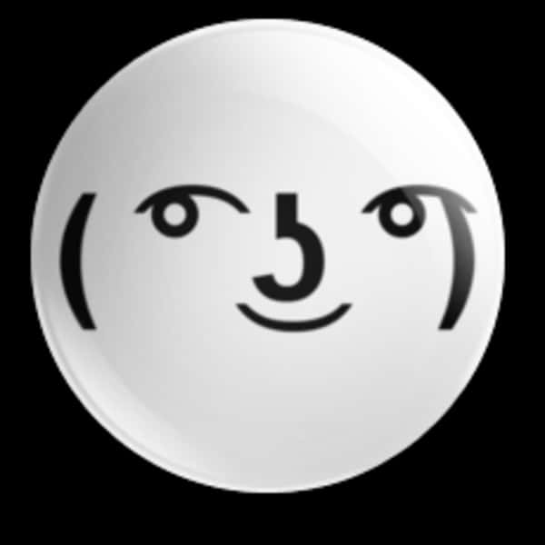 Lenny Face Meme Emoji PNG image
