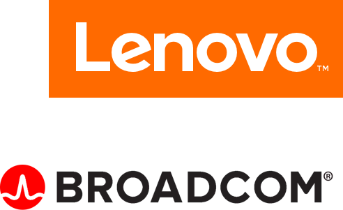 Lenovoand Broadcom Logos PNG image