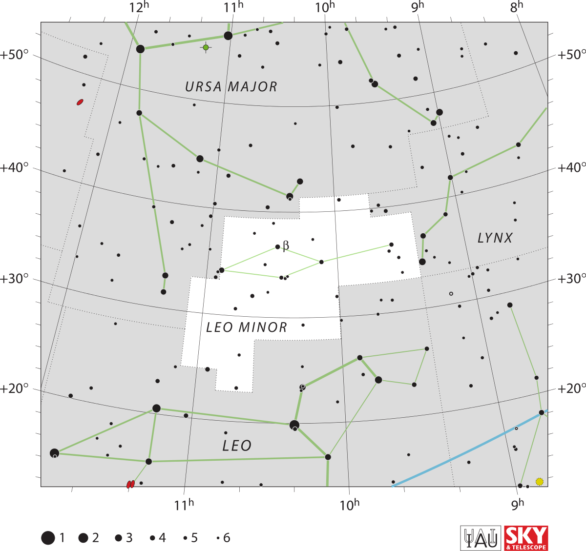 Leo Constellation Star Map PNG image