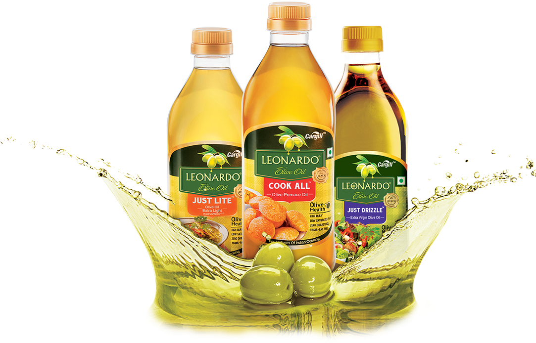 Leonardo Olive Oil Product Display PNG image