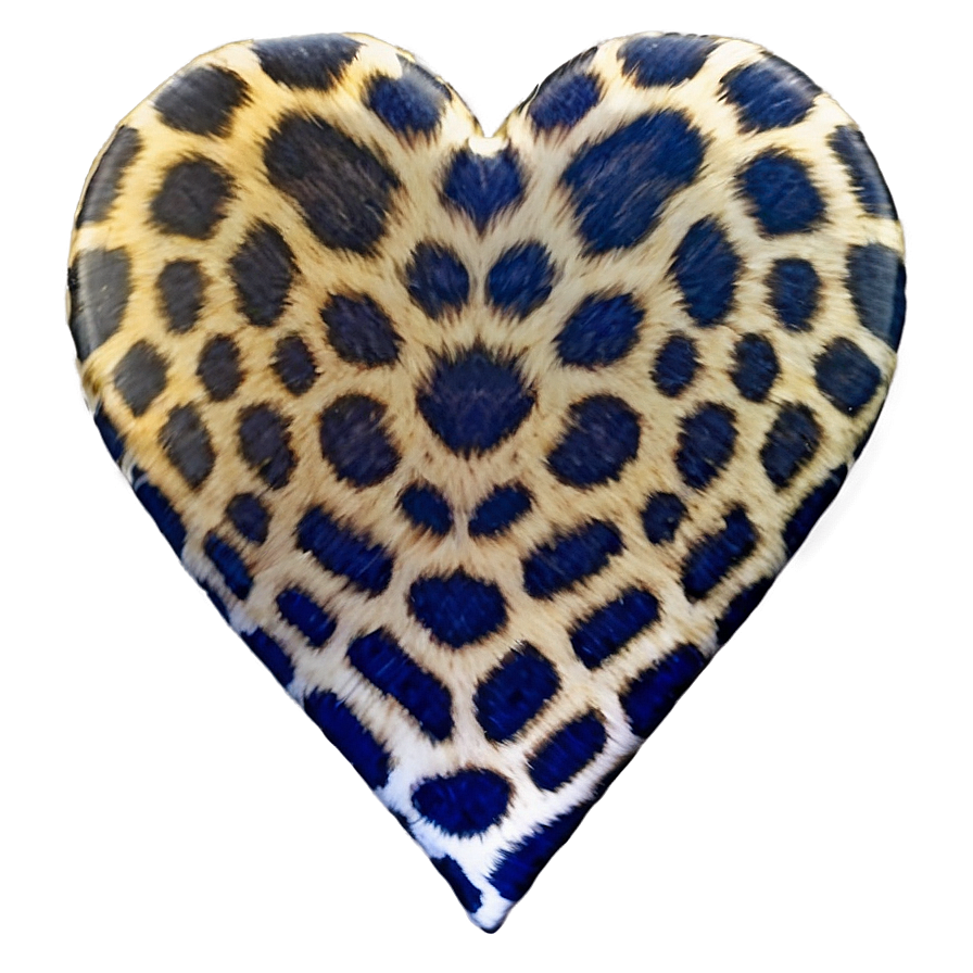 Leopard Heart C PNG image