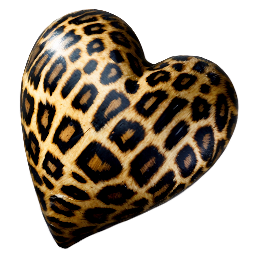 Leopard Heart Decor Png 06282024 PNG image