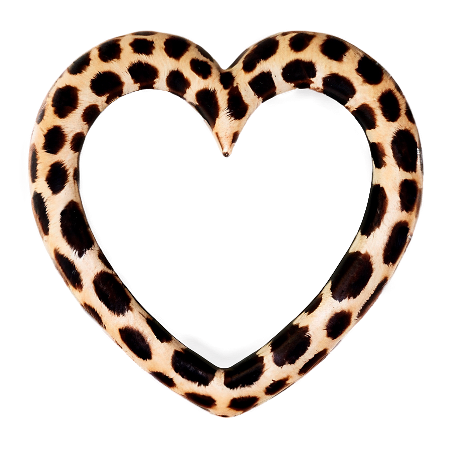 Leopard Heart Romance Png 06282024 PNG image