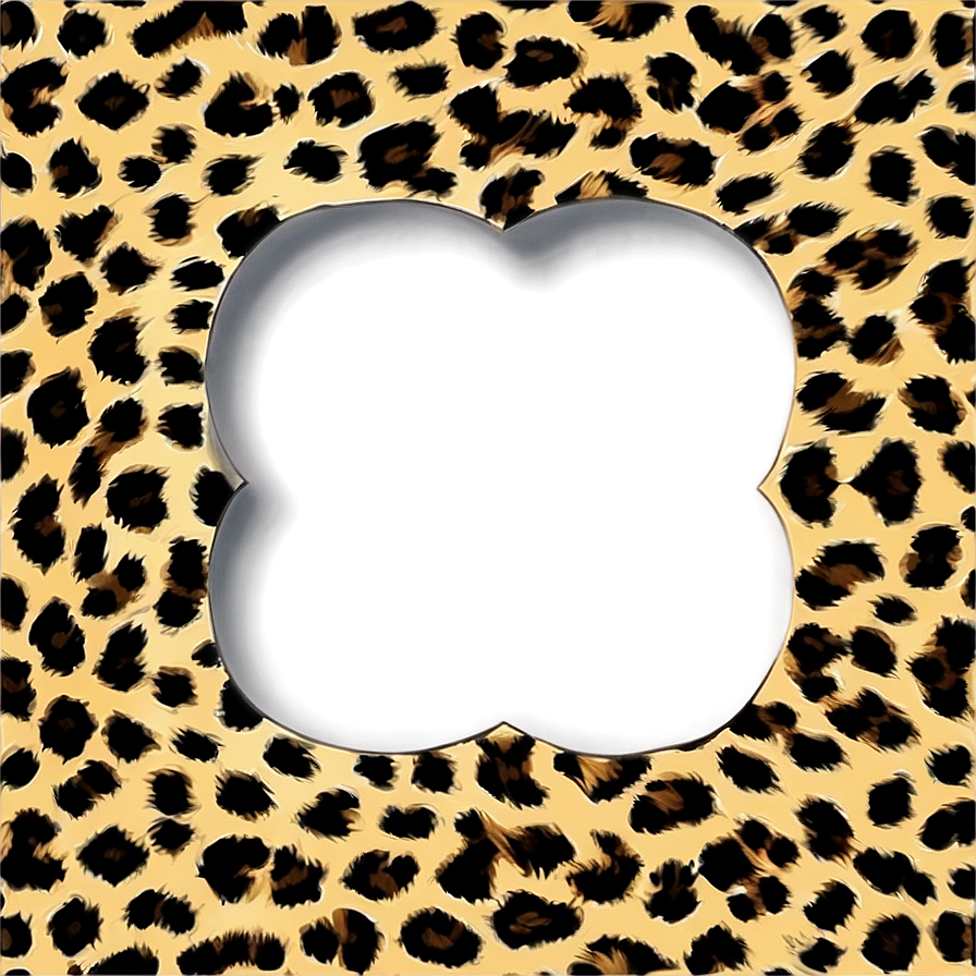 Leopard Print Border Png 05212024 PNG image