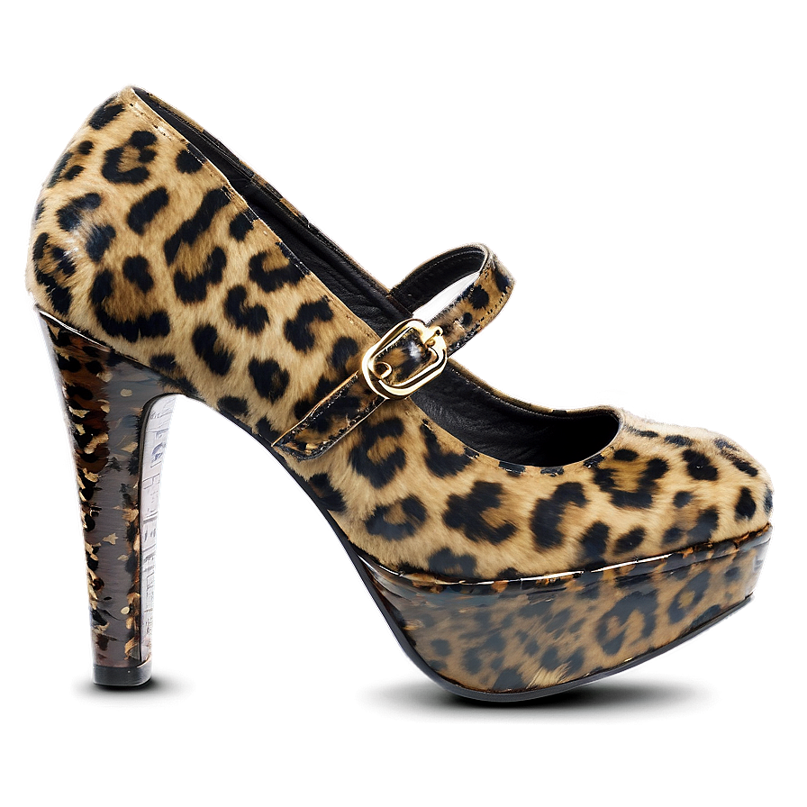 Leopard Print High Heels Png 06122024 PNG image