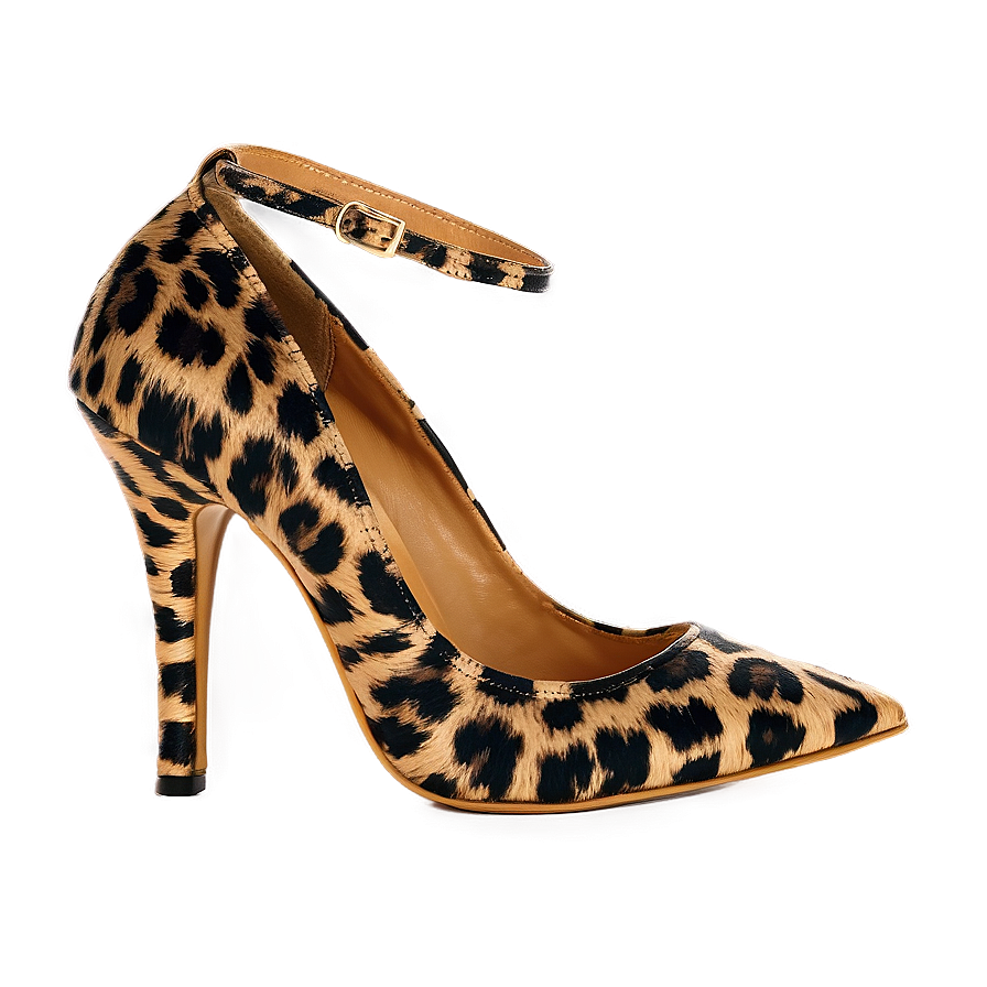 Leopard Print High Heels Png Lkm55 PNG image