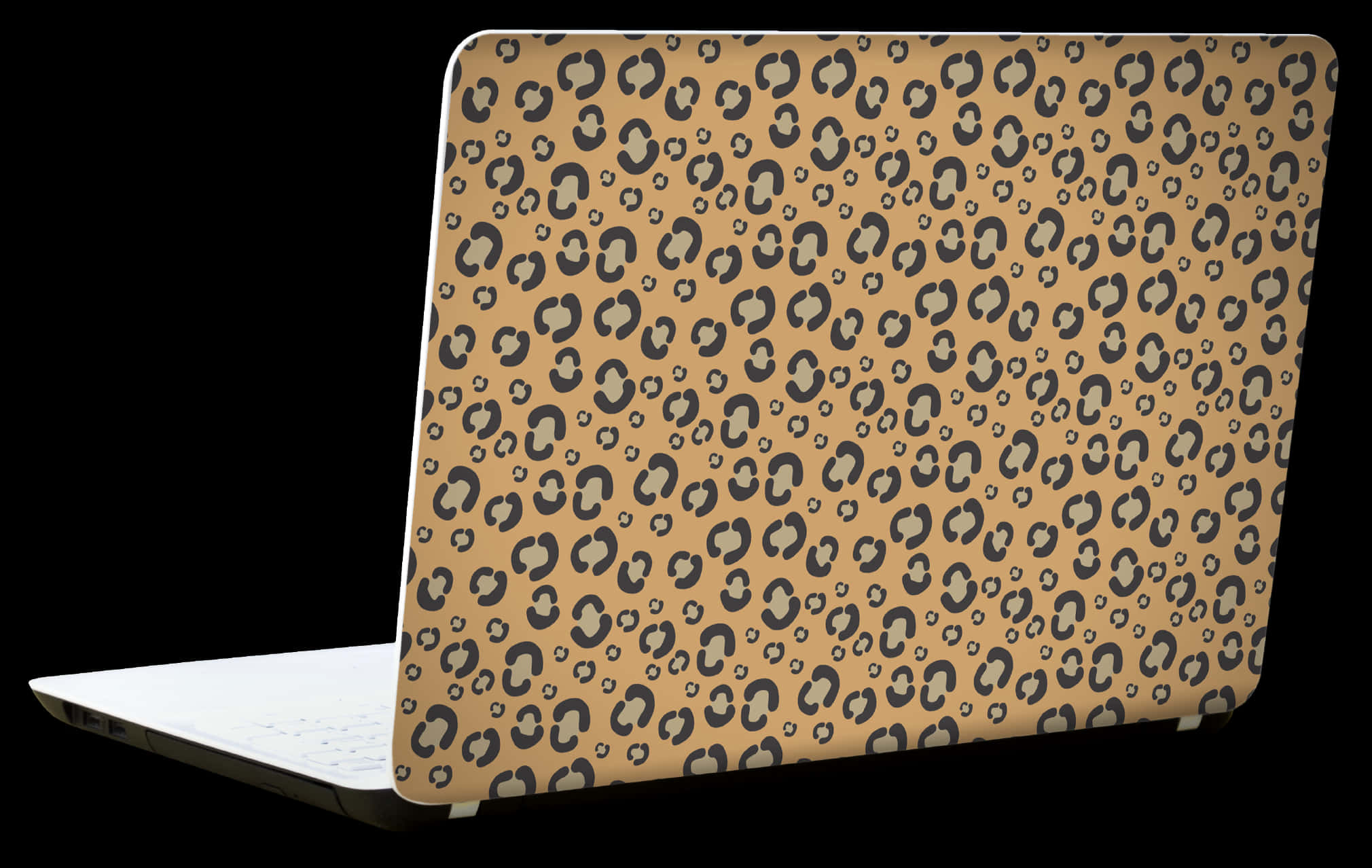 Leopard Print Laptop Cover PNG image