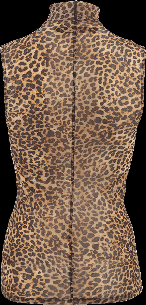 Leopard Print Mannequin Torso PNG image