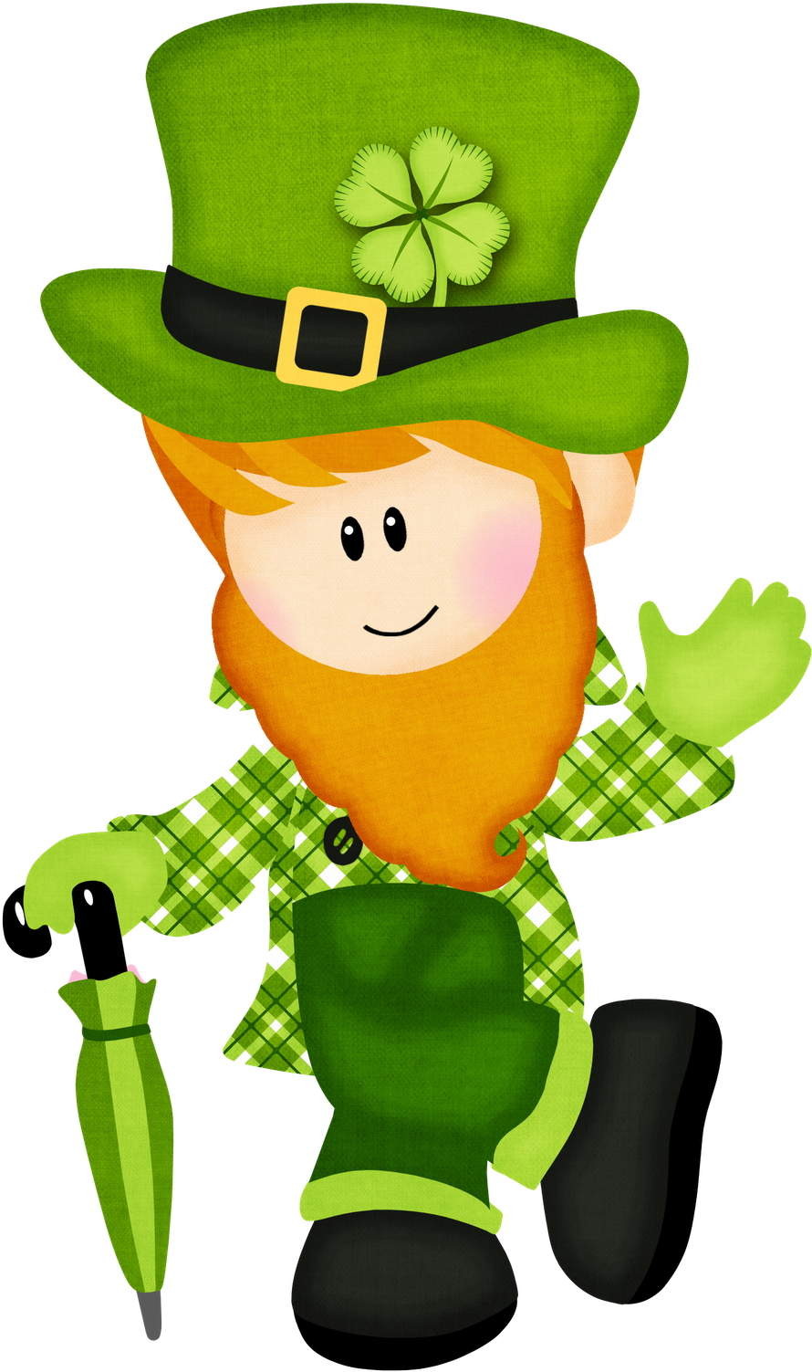 Leprechaun Celebrating Saint Patricks Day PNG image