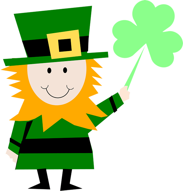 Leprechaun Holding Clover St Patricks Day PNG image