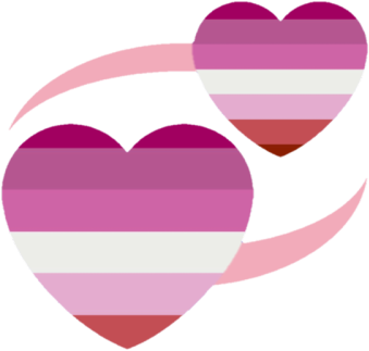 Lesbian_ Pride_ Hearts_ Graphic PNG image