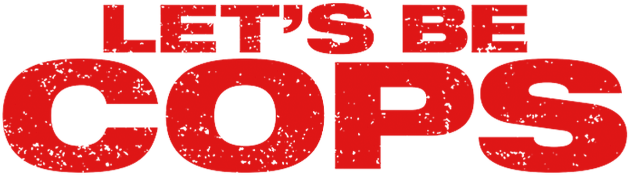 Lets Be Cops Red Text Logo PNG image