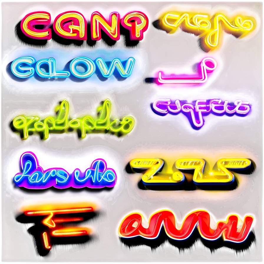 Lets Glow Crazy Neon Text Effect Png 06292024 PNG image