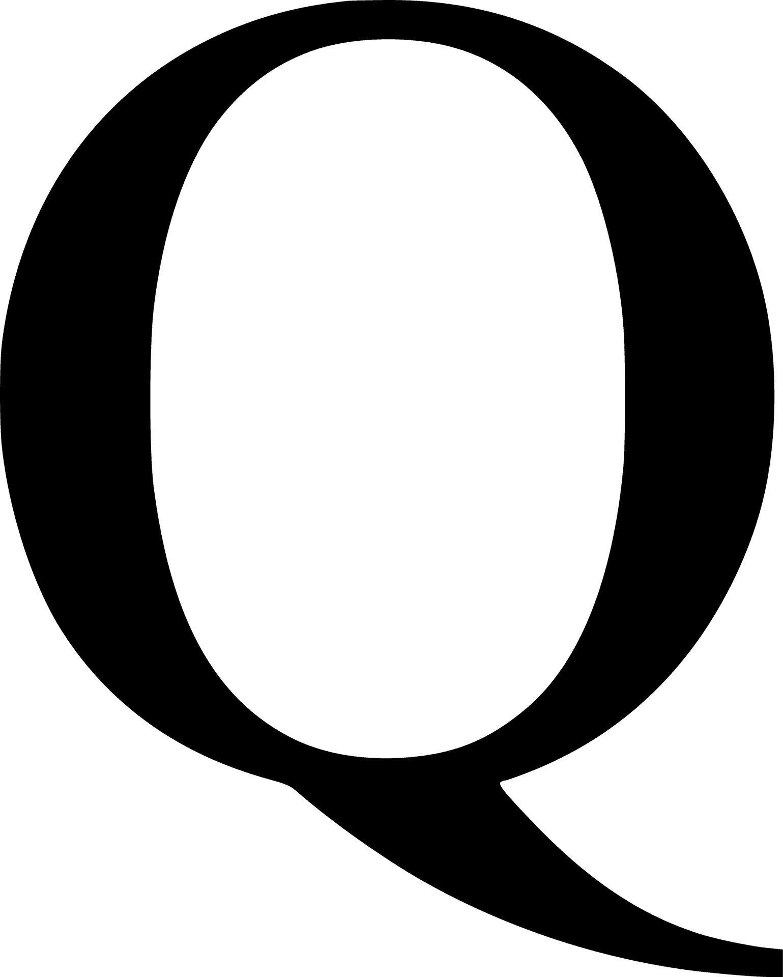 Letter Q Icon Black Background PNG image