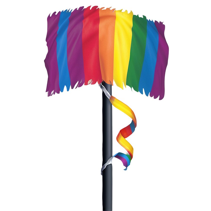 Lgbt Flag On Pole Png 89 PNG image