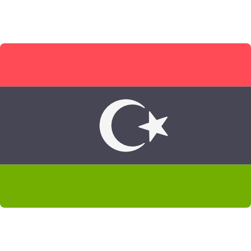 Libyan Flag Graphic PNG image