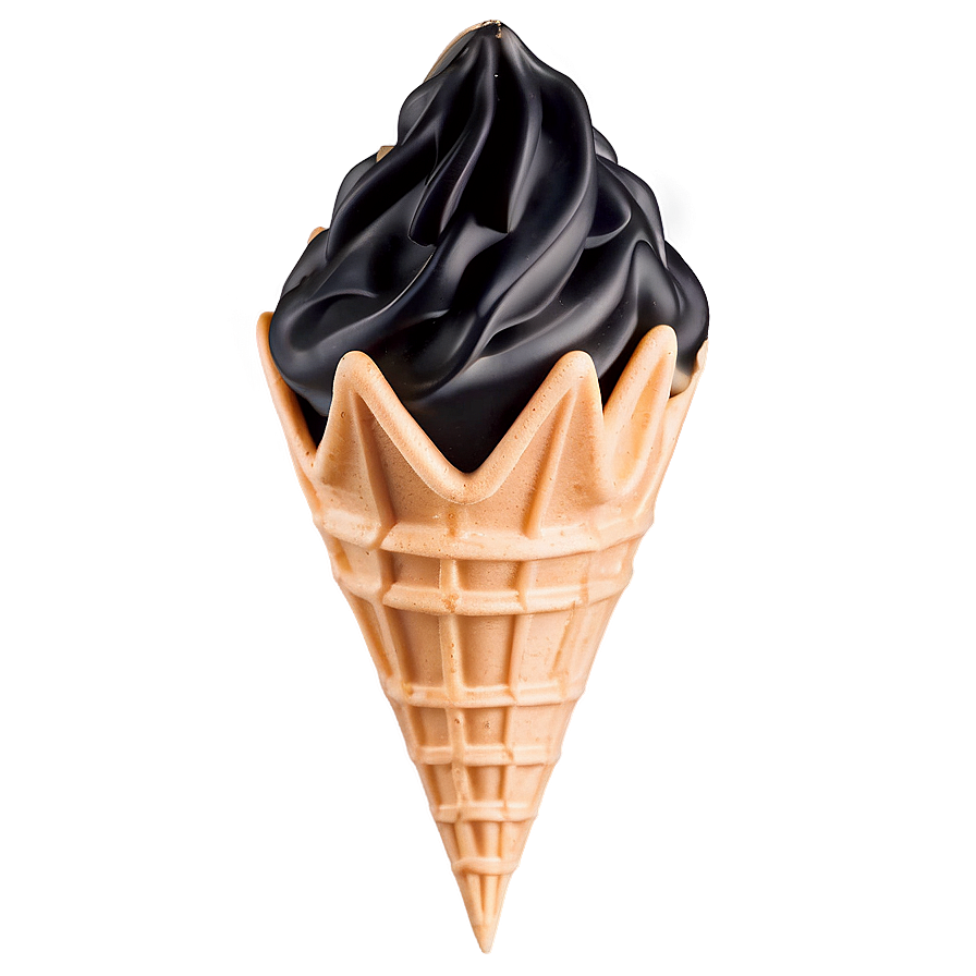 Licorice Waffle Cone Png Kbe PNG image