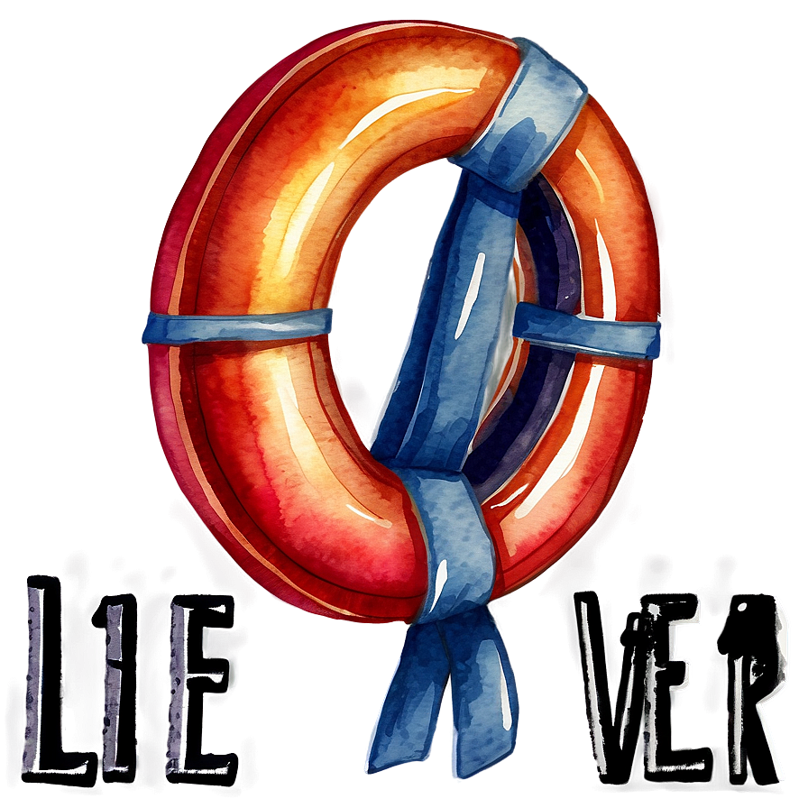 Life Saver Watercolor Png Wox64 PNG image