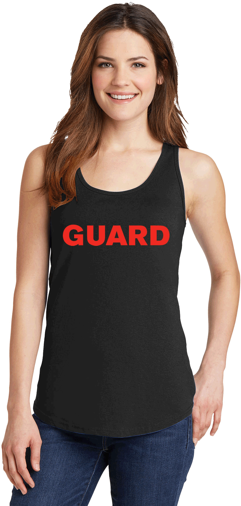 Lifeguard Tank Top Woman PNG image
