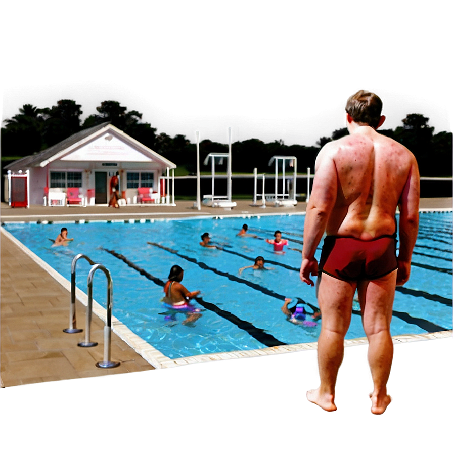 Lifeguard Watching Over Swimmers Png Ohw66 PNG image