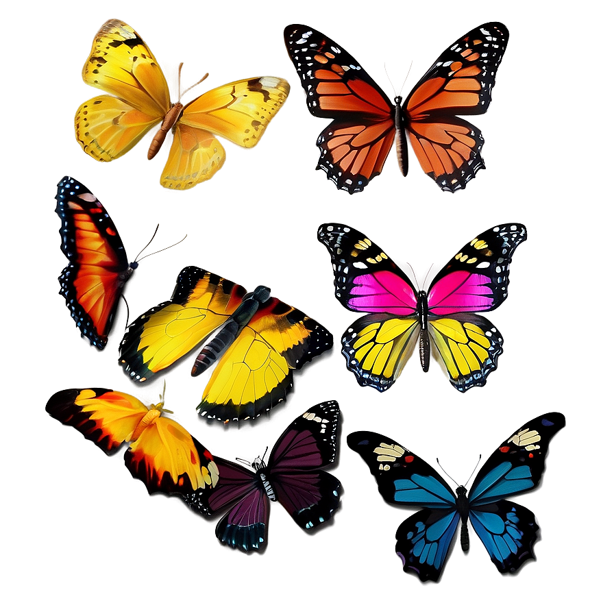 Lifelike Butterfly Png Aup PNG image