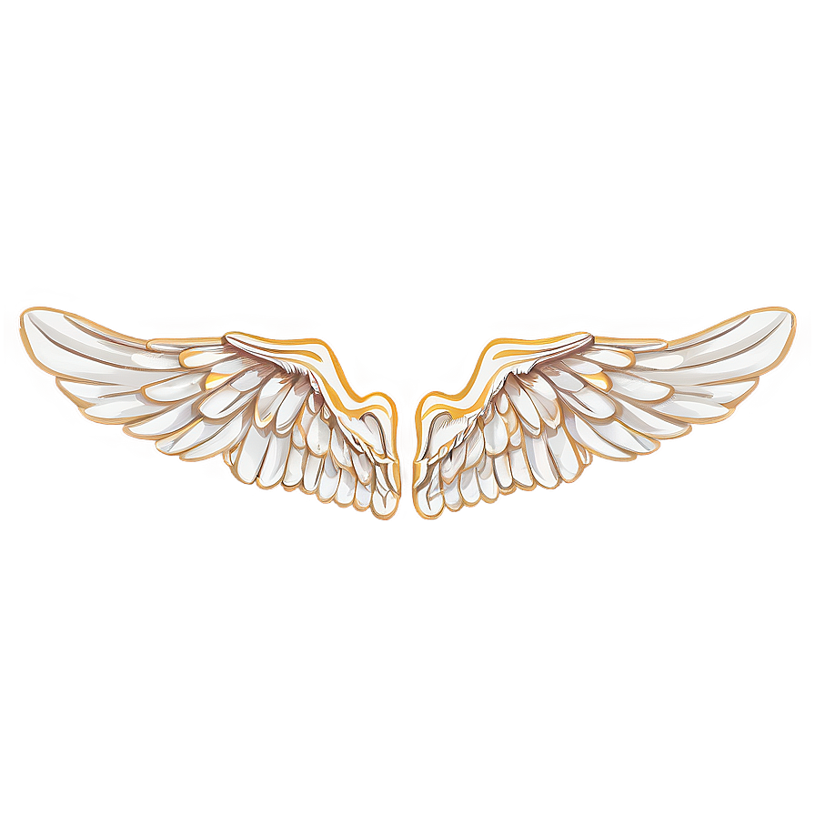 Light Angel Wings Artwork Png Gjx38 PNG image