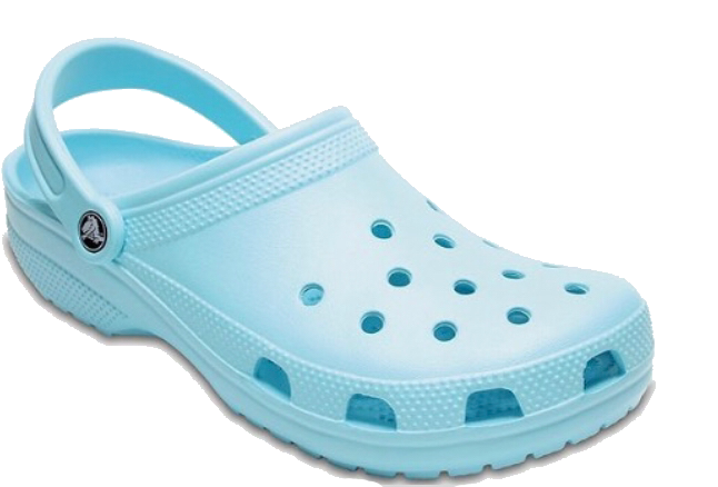 Light Blue Croc Sandal PNG image