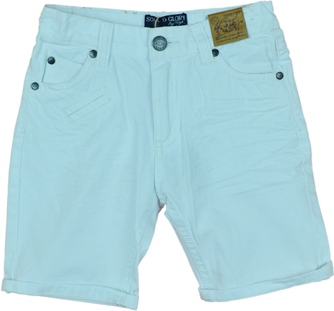 Light Blue Denim Bermuda Shorts PNG image