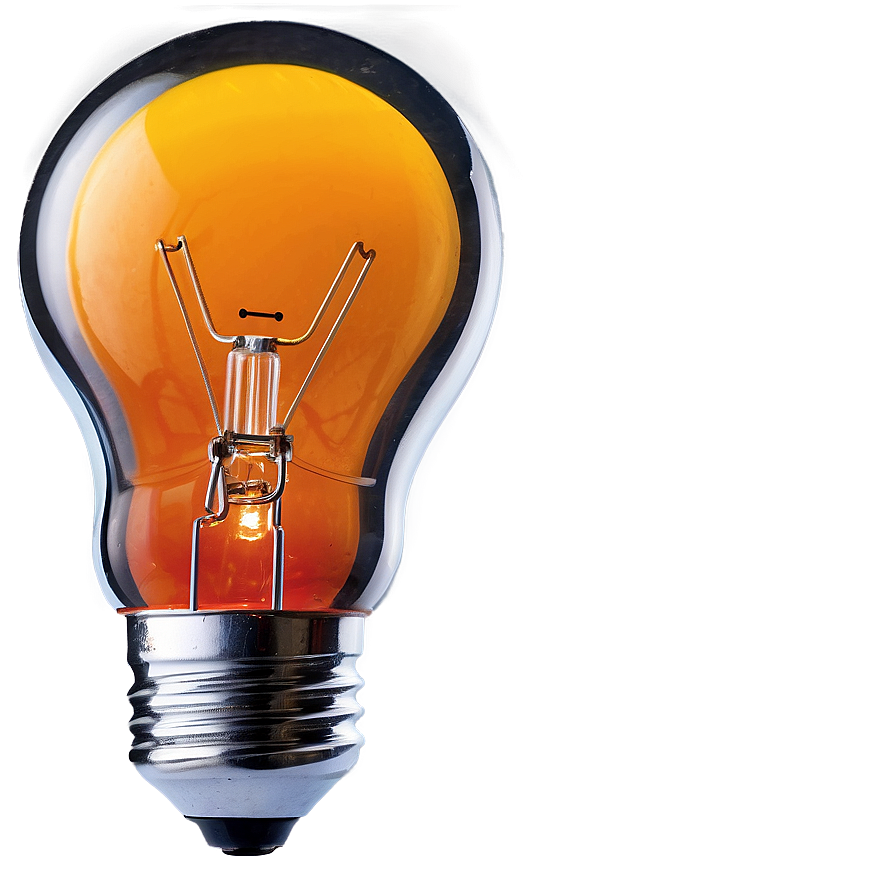 Light Bulb Orange Png Pwg PNG image