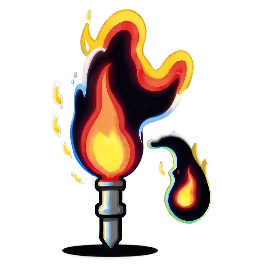 Light Fire Emoji Graphic Png Okd2 PNG image