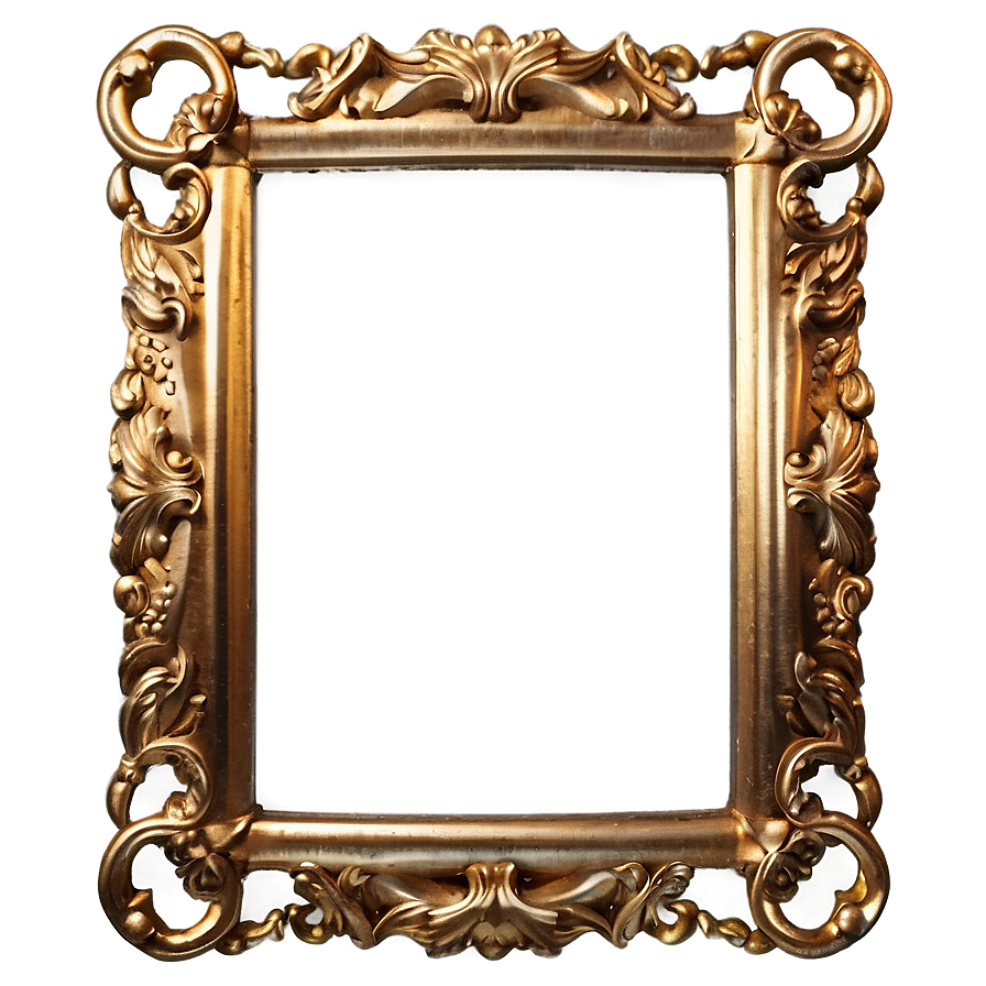 Light Gold Frame Png 52 PNG image