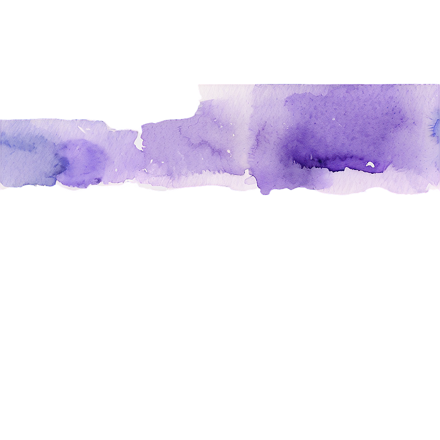 Light Purple Watercolor Border Png Buo31 PNG image