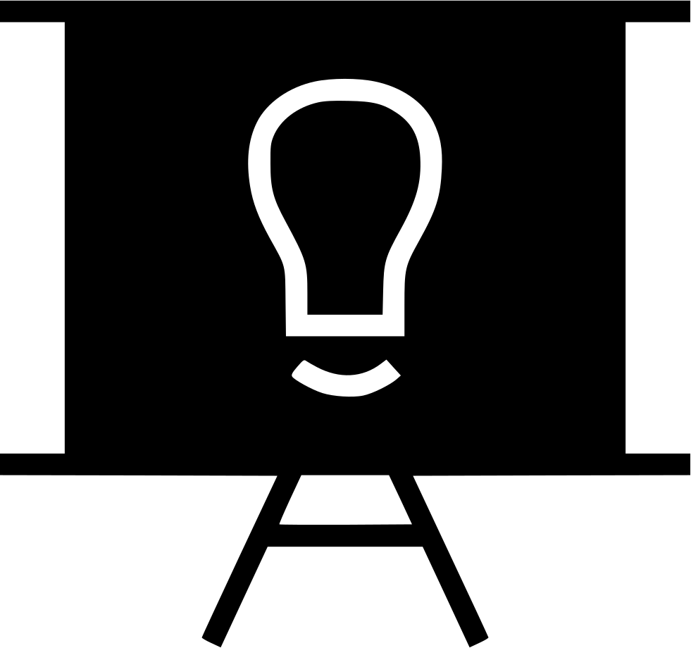 Lightbulb Idea Presentation Icon PNG image