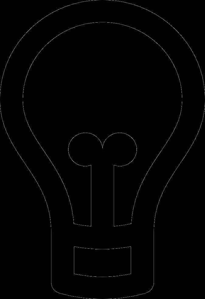 Lightbulb Outline Vector PNG image