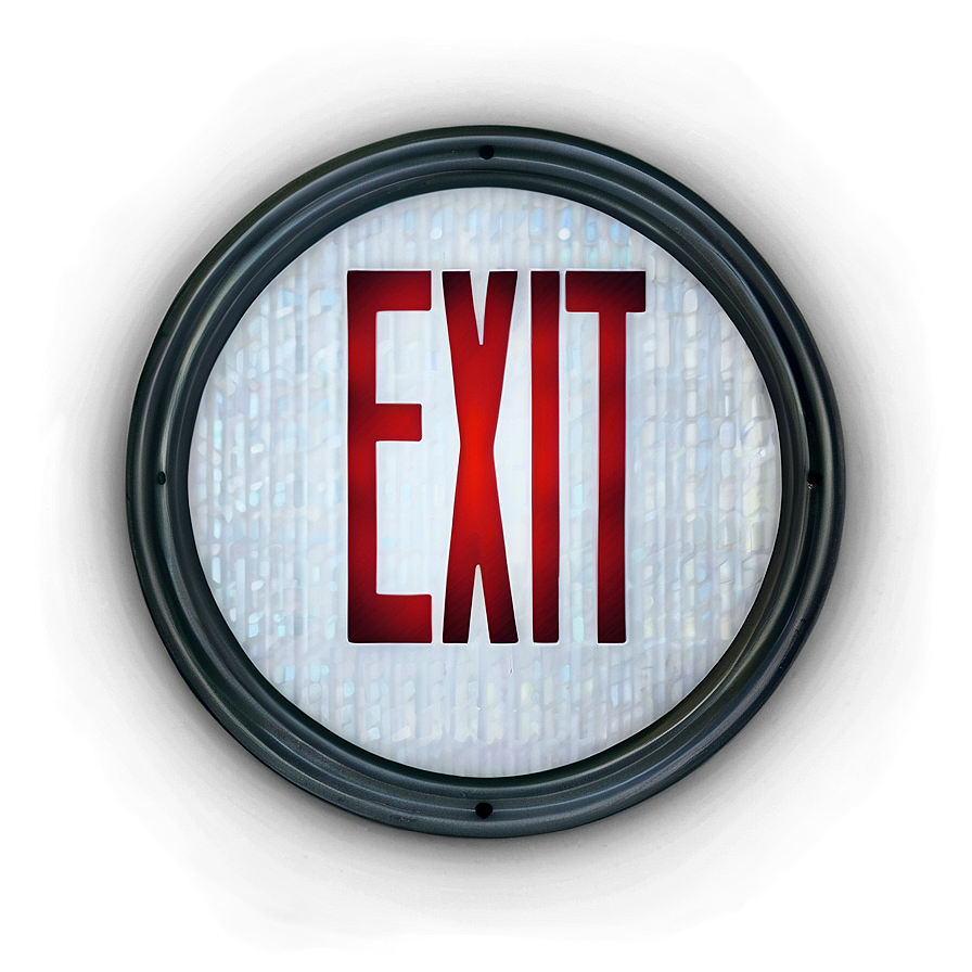 Lighted Exit Sign Png 06262024 PNG image