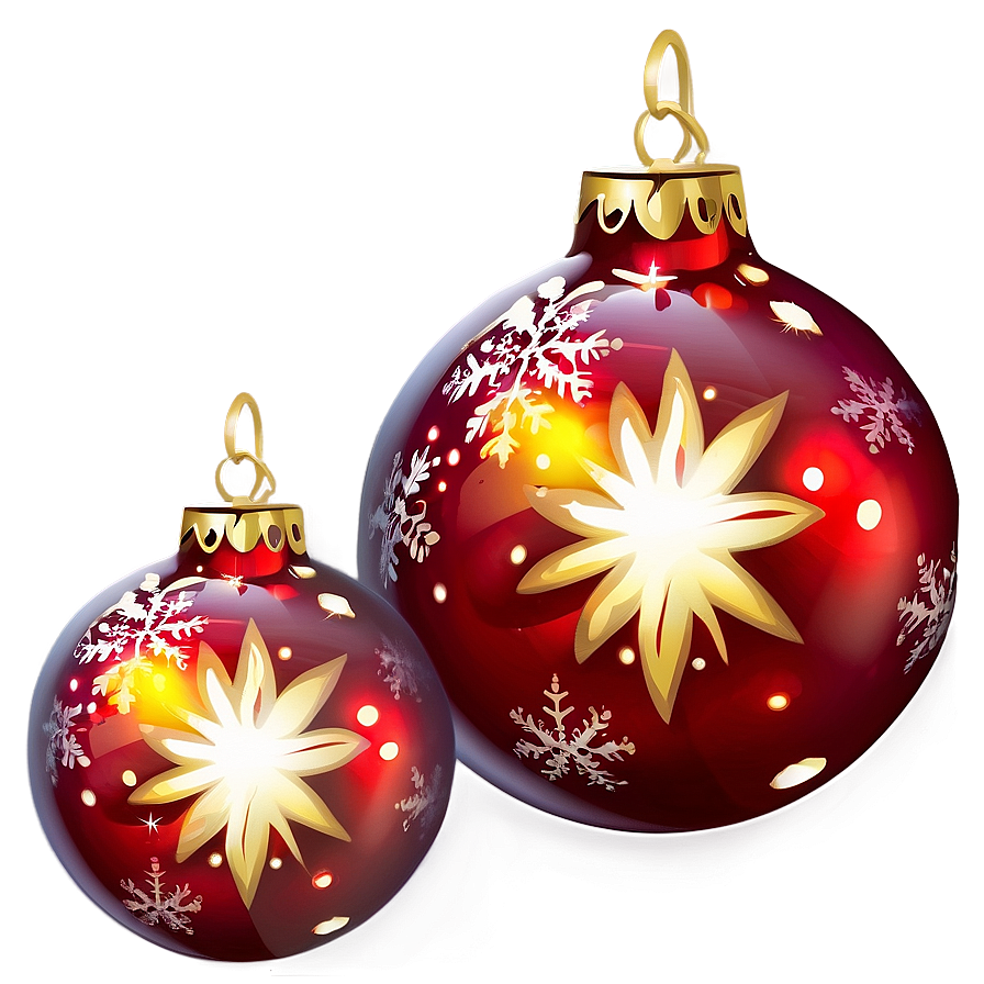 Lighted Red Ornament Png 06212024 PNG image