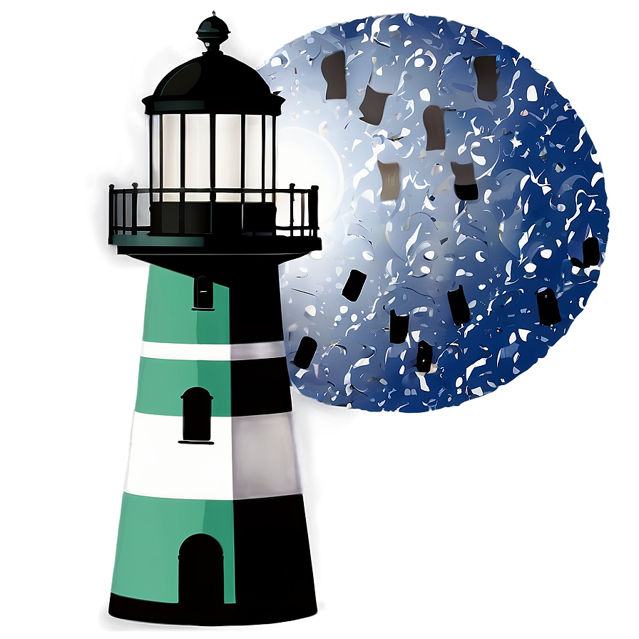 Lighthouse Beacon At Night Png 20 PNG image
