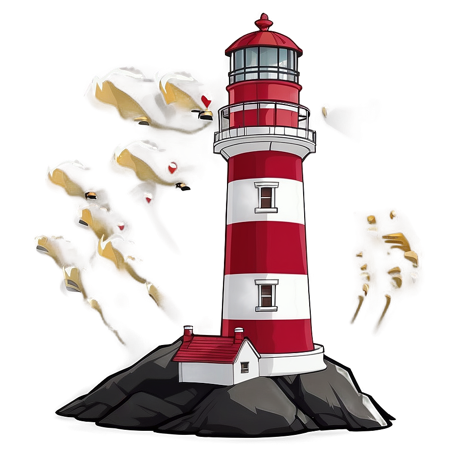 Lighthouse On Cliff Png Vnv77 PNG image