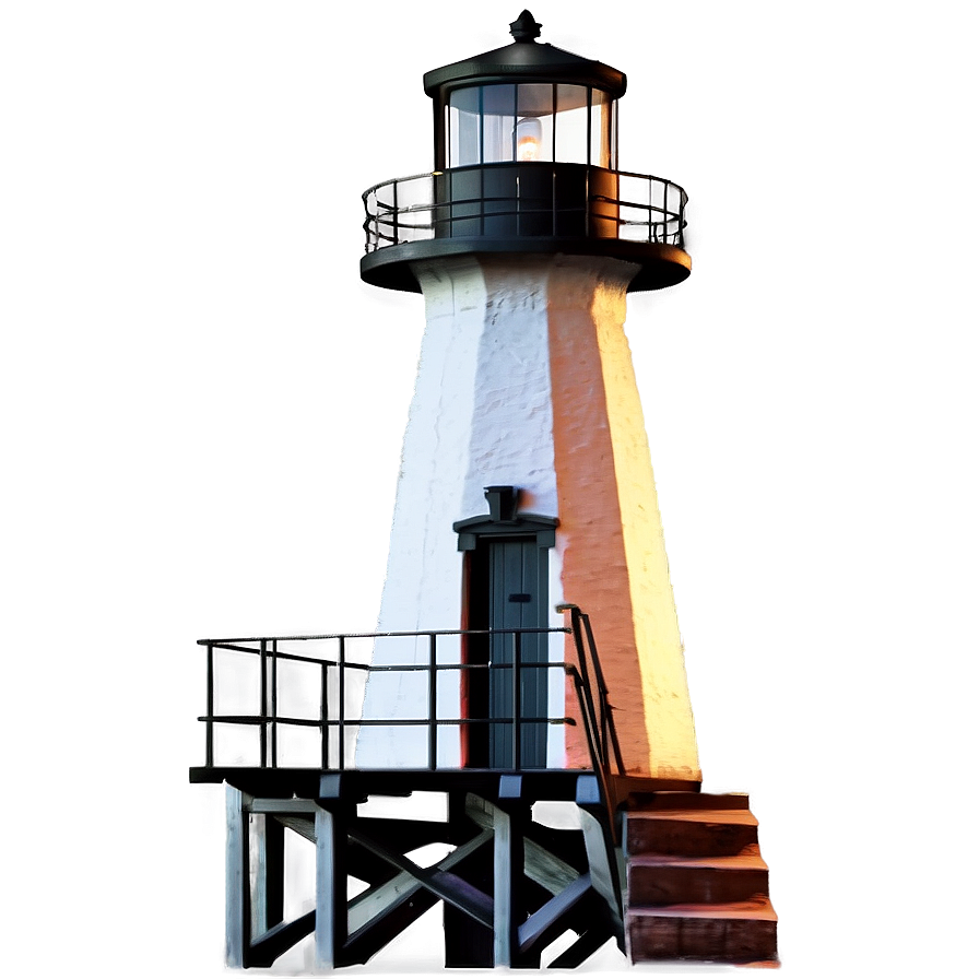 Lighthouse With Dock Png 05242024 PNG image
