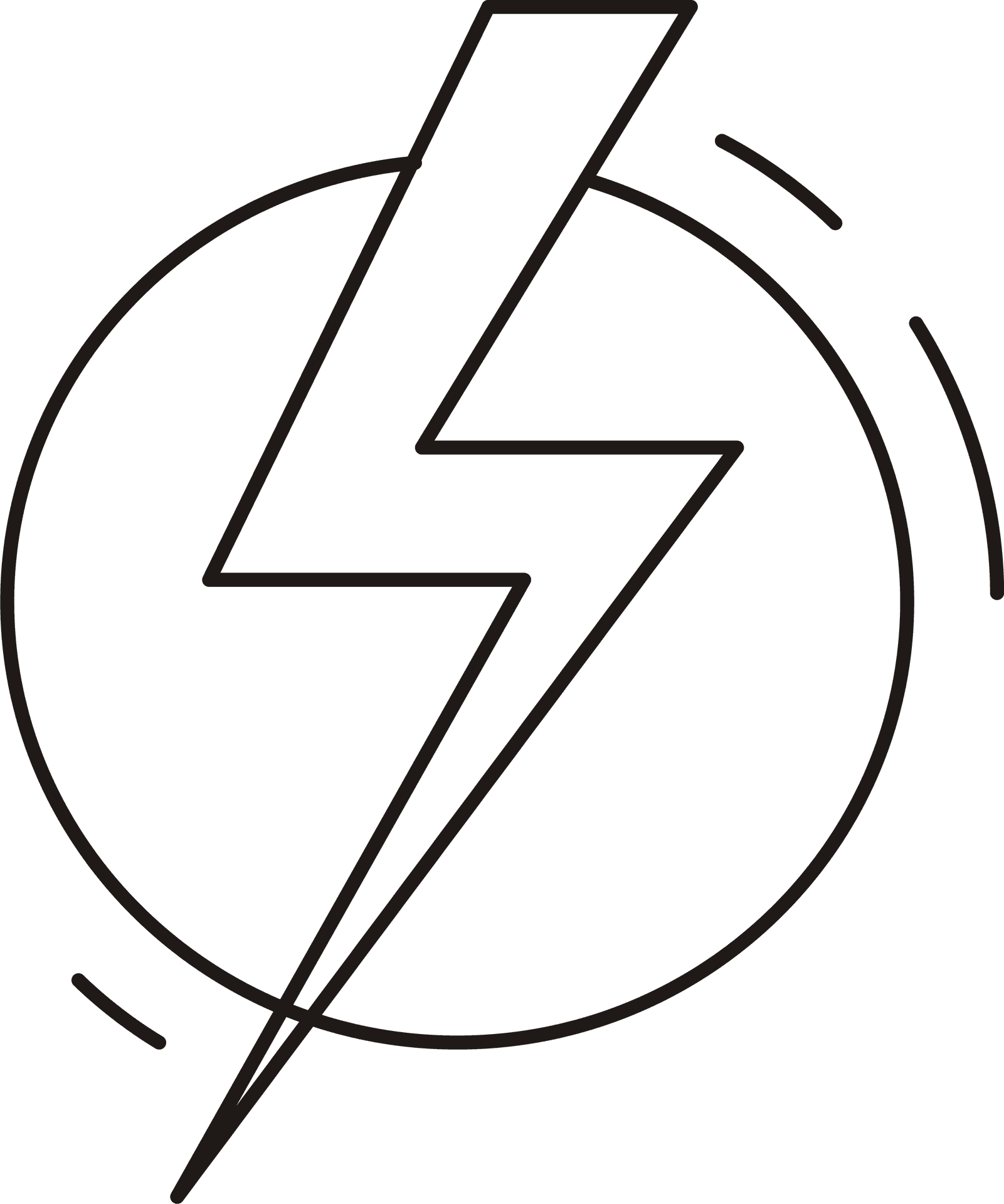 Lightning Bolt Icon PNG image