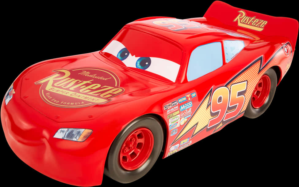 Lightning Mc Queen Red Racecar PNG image